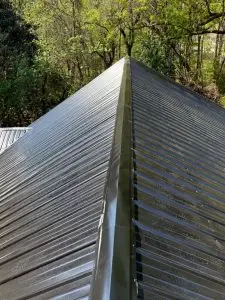 Photo of completed metal roof installation on a Charleston home by Gator Metal Roofing in spring of 2026.