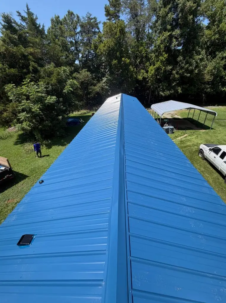 Mobile Homes & Trailers 3 ENERGY RATED blue metal roofing from Gator engineered for the South.