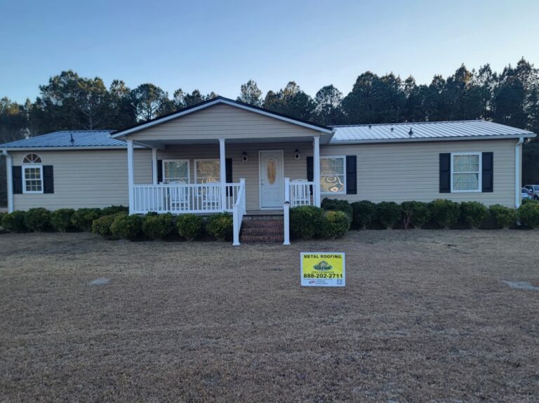 Completed metal roofing repair and installation in Ash, NC.