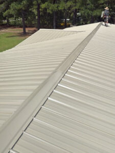 Photograph Gator Metal Clay roofing installed in Gaston, South Carolina.