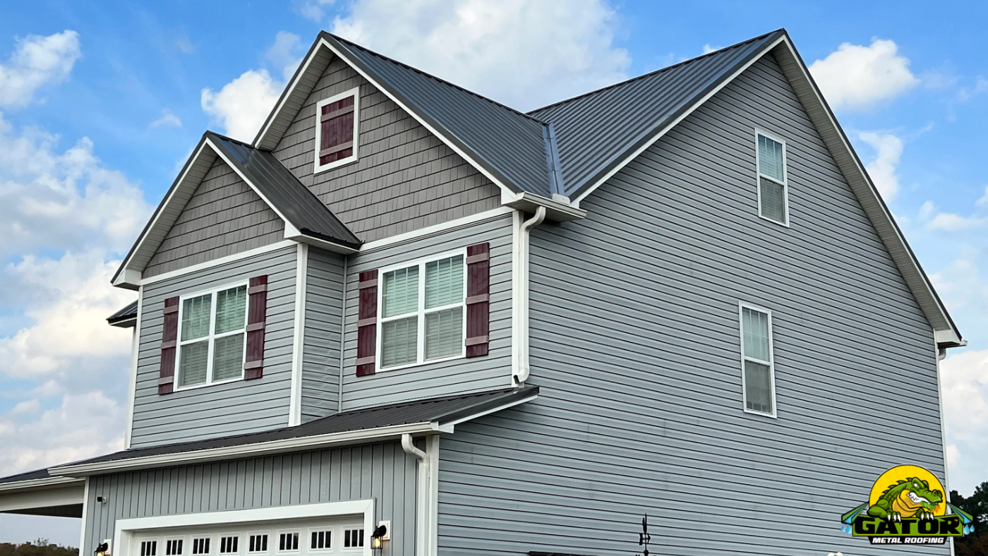 A NC home with brand new Gator Metal roofing.