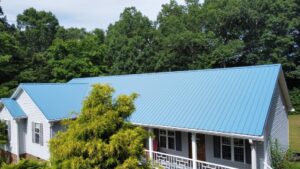Metal roofing installation upgrade on a North Carolina home in Efland, North Carolina.