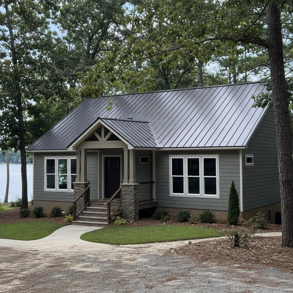 Lyman Lake, SC 1 Home on Lyman Lake, SC with metal roofing.