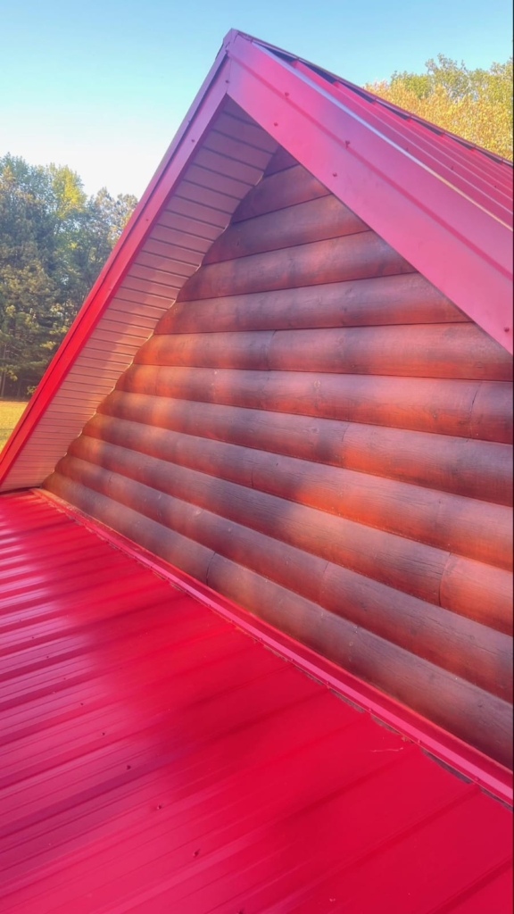 red metal roof